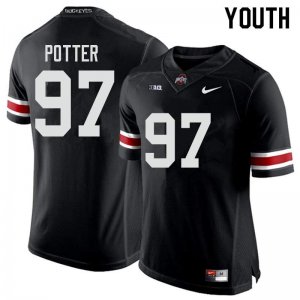 NCAA Ohio State Buckeyes Youth #97 Noah Potter Black Nike Football College Jersey SYK6445YT